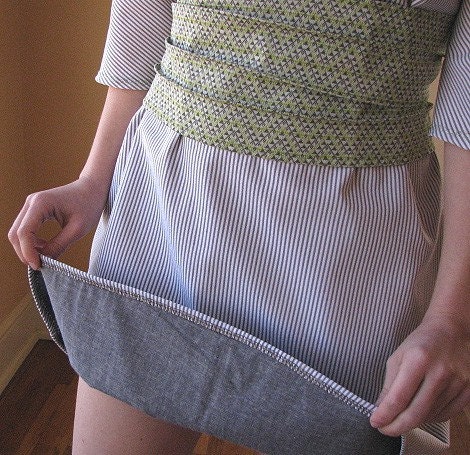 Spring Seersucker Dress and Lace Up Belt..........S-M