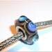 Luccicare Lampwork Bead - Circles - Lined with Sterling Silver