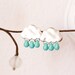 Rain Cloud Stud Earrings - Winter Jewelry - Gift for her under 25