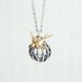 SALE - Around the world - cage and bird necklace
