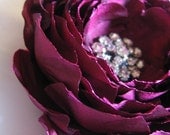 Ava Silk Rose Blossom Flower Hair Clip - Custom Made to Order Wedding Gown Accessory