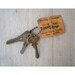 Set of 3 Vintage Keys and a Ojai Van Lines Tag