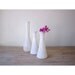 Set of 3 Milk Glass Bud Vases
