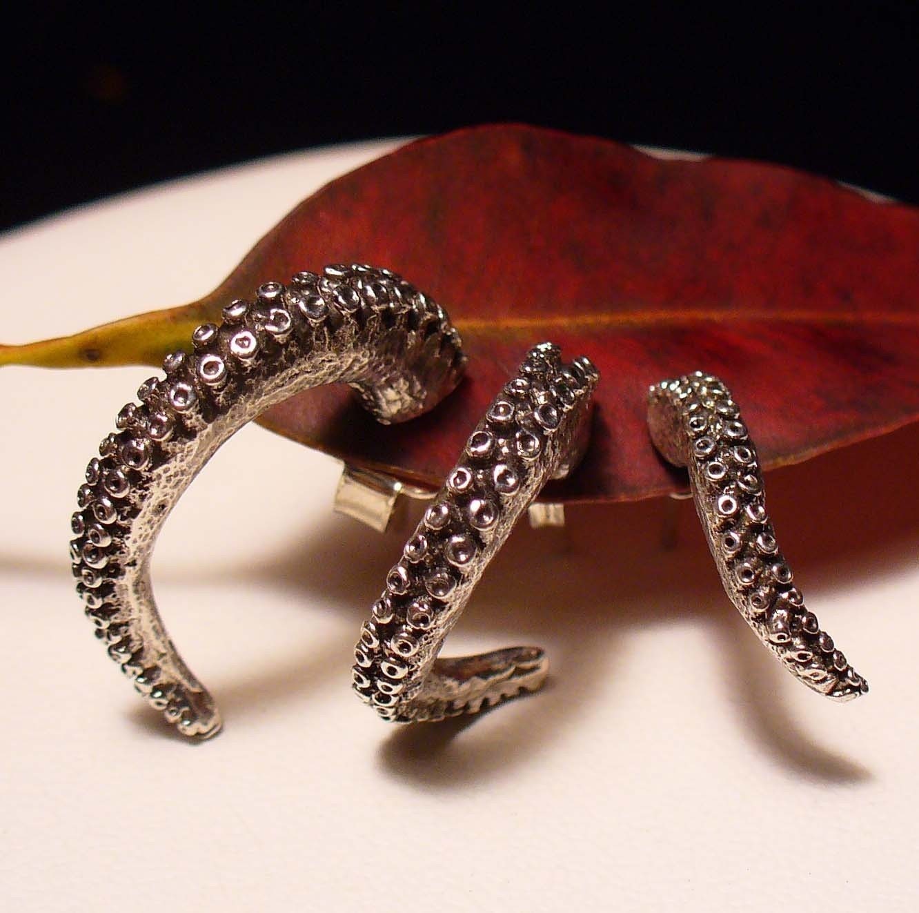OctopusMe Tentacle Earrings - Small Unmatched Threesome