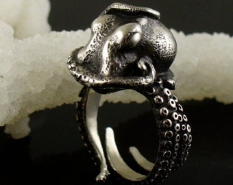 HOLIDAY SALE - Kraken Octopus Ring OctopusME Miyu Decay Collaboration