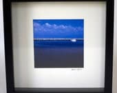 Boat Coming Into Harbor - Original Signed Fine Art Photograph - Matted and Framed