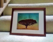 There was a large tree on a hill - 8x10 Print (Framed to 11x14) Fine Art Photographic Image - Signed by Artist
