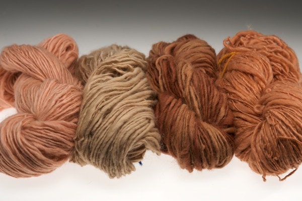 Singularities 11 Madder root mohair and wool yarn eco friendly naturally dyed 7.8 oz - girlwithasword