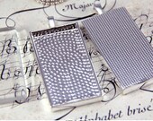 Domino Size Pendant Trays. Large Silver 1x2 Rectangle Pendant Trays Fits Domino Size Glamour FX Glass. Annie Howes. 25 Pack.