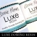 LUXE Doming Resin. Jewelry Grade. Non-toxic Clear Epoxy Resin Doming Resin Kit with Measuring Cups, Stir Sticks, and Applicator Tips.