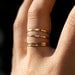 Gold Filled stacking rings - set of 4 - Medium Thickness