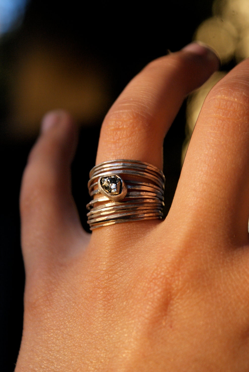Mini Pyrite Stacking Set of 16 individual rings