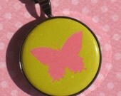 Rosa Mariposa - Pendant Necklace