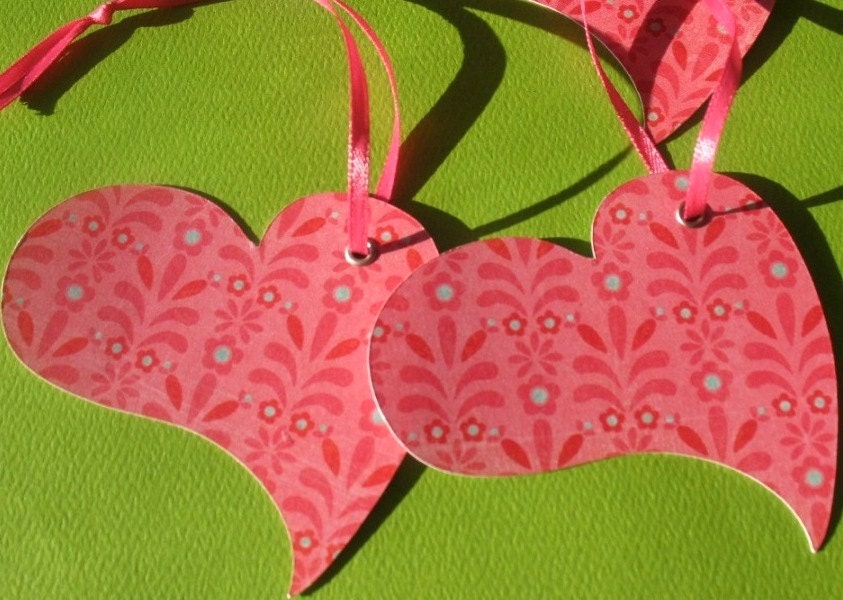 I Love You - Pink Heart Gift Tags