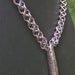 Burgundy Ripple Chainmaille Necklace