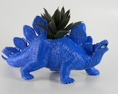 Dinosaur Planter True Blue for Succulent Plants and Small Cacti