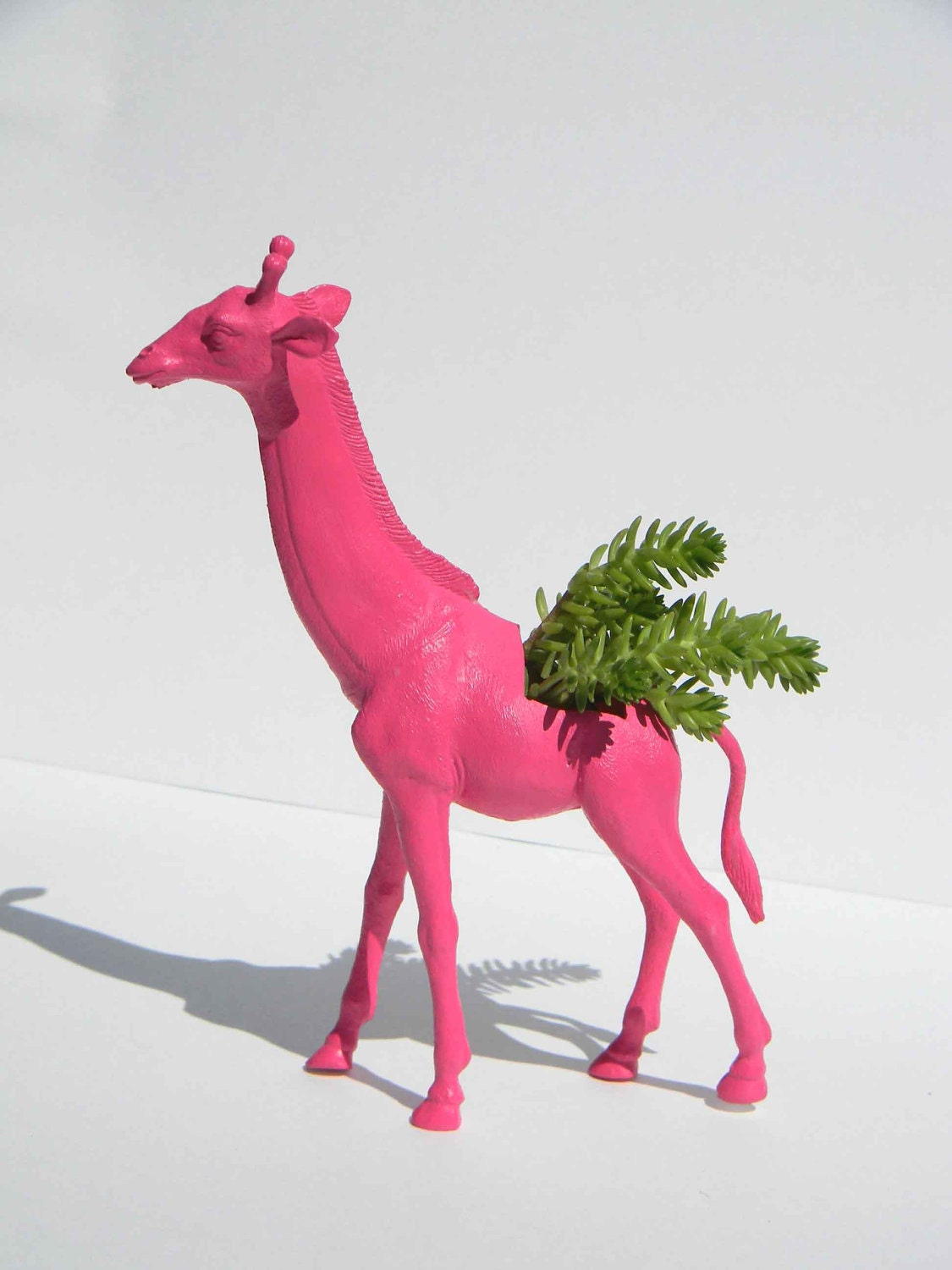 Giraffe Planter Pink Great Dorm, Nursery, Decor or Baby Shower Gift