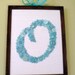 Baby Nursery Art Button Letter Monogram on Silk -- Custom Design Your Own 11"x14" Ready-To-Frame Letter (frame not included)
