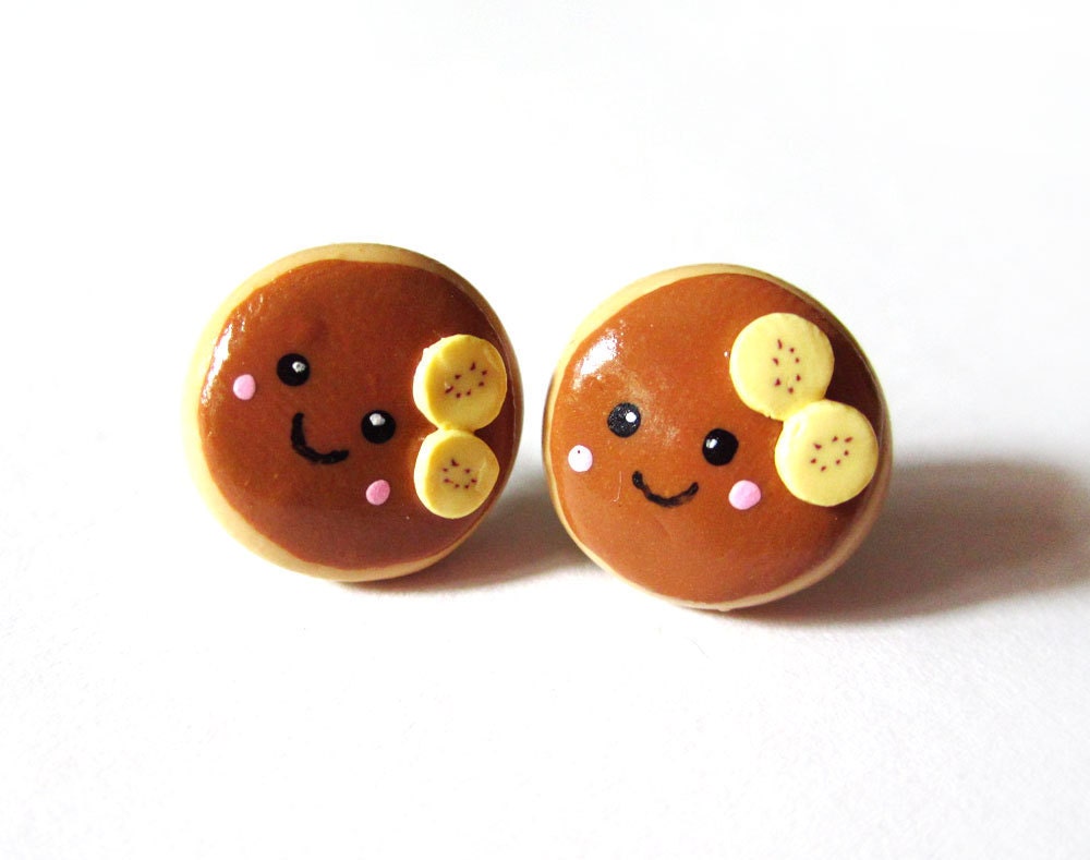 Banana Pancake Post Earrings