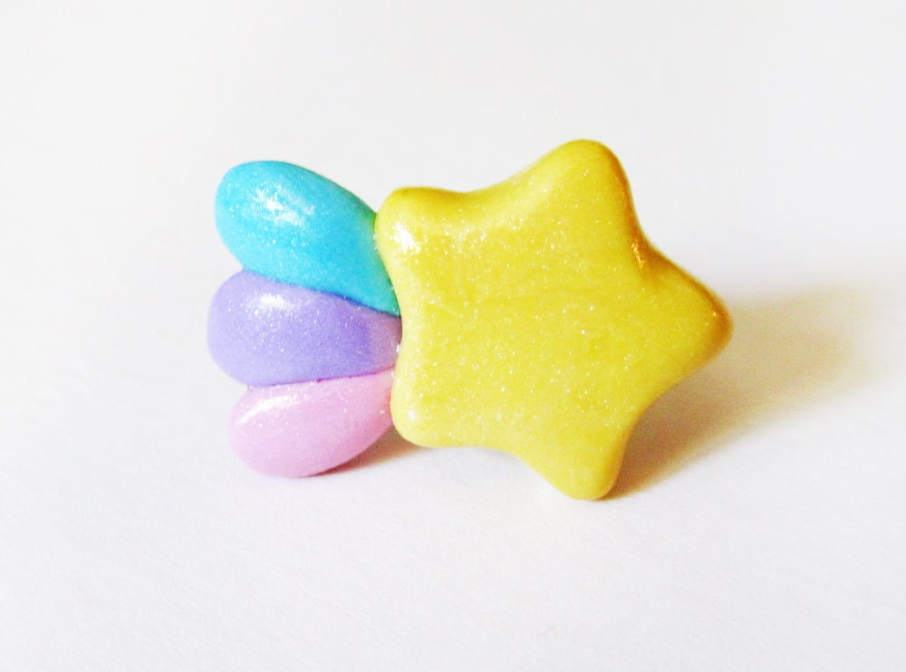 Kawaii Pastel Colors Marshmallow Shooting Star by cbexpress