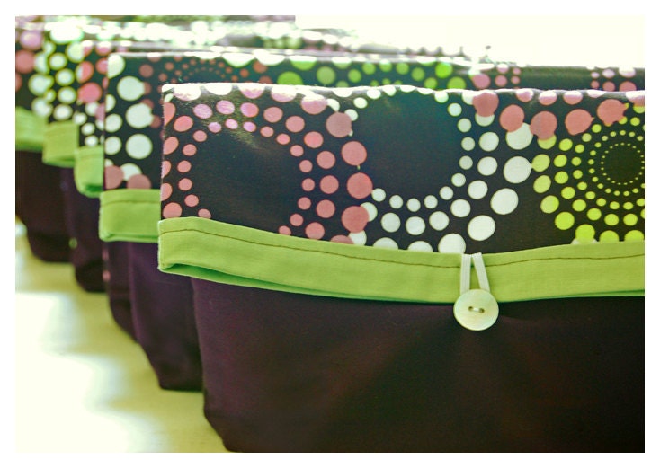 Set of Seven - 7, Bridesmaid Gift Set, Bridesmaid Clutch Set, Wedding Party Favor tagt