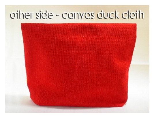 Vintage Pink Denim and Amy Butler Lotus Tree Peony Handmade Large Pouch Clutch Flat Bottom Padded Kindle Make Up Travel Gadget Bag