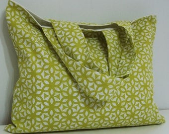 Tote Chartreuse White - Shoulder Bag