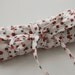 Jewelry Bag Roll Orange Gray and White