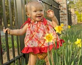 Handmade Girls Secret Garden Plaid Ruffle Top Bloomers Set Custom Nb 3m 6m 12m 18m