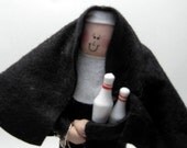 Nun doll religious Catholic humor keepsake gift bowler "Nun to Spare" the bowling sister