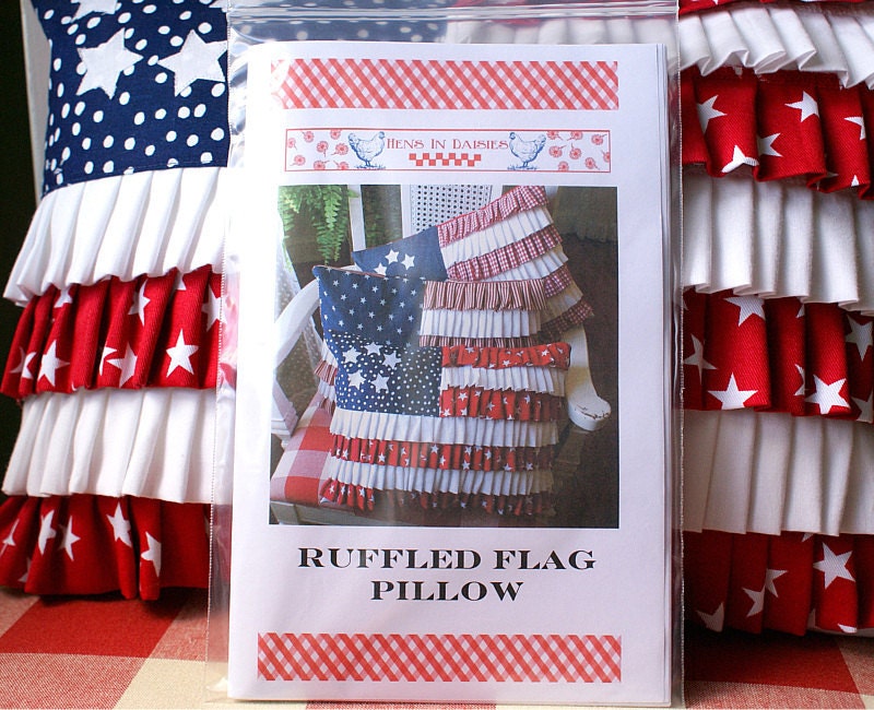 Ruffled Flag Pillow Pattern