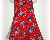Skull Pirate Halter Dress Size 3/4