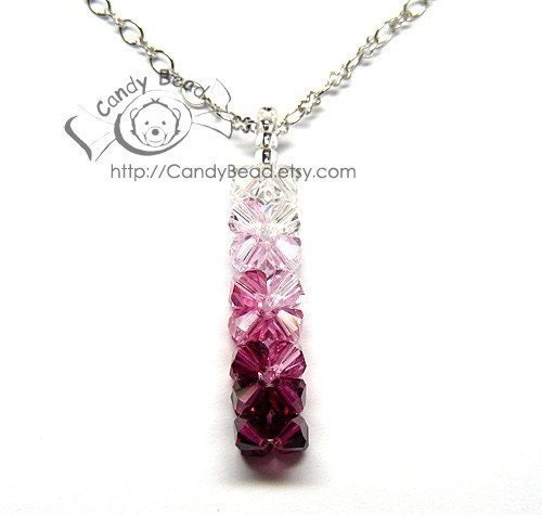 Pink Shade Pendants Necklace