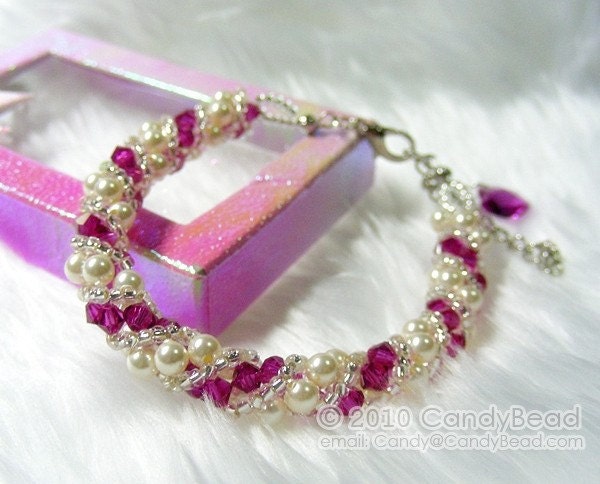 Sweety Twisty Swarovski Crystal Bracelet by CandyBead