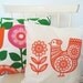 Scandinavian style screen printed Spring Chicken cushion cover pillow