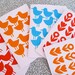 Special listing for Nicole - four red bird cards