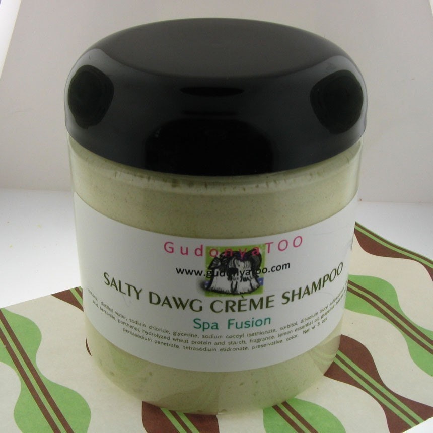 Gudonya Salty DAWG Cream Shampoo (tm) - Spa Fusion Scent --- vegan --- NEW 8oz JAR