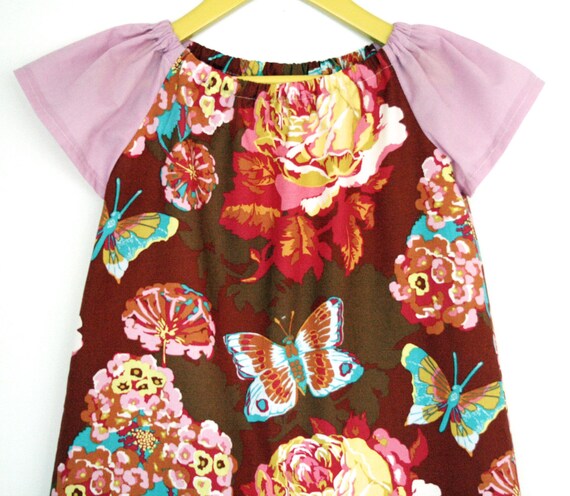 Butterfly Breeze Peasant Dress & Top INSTANT DOWNLOAD PDF Sewing Pattern for Toddlers and Girls: Sizes 1-8