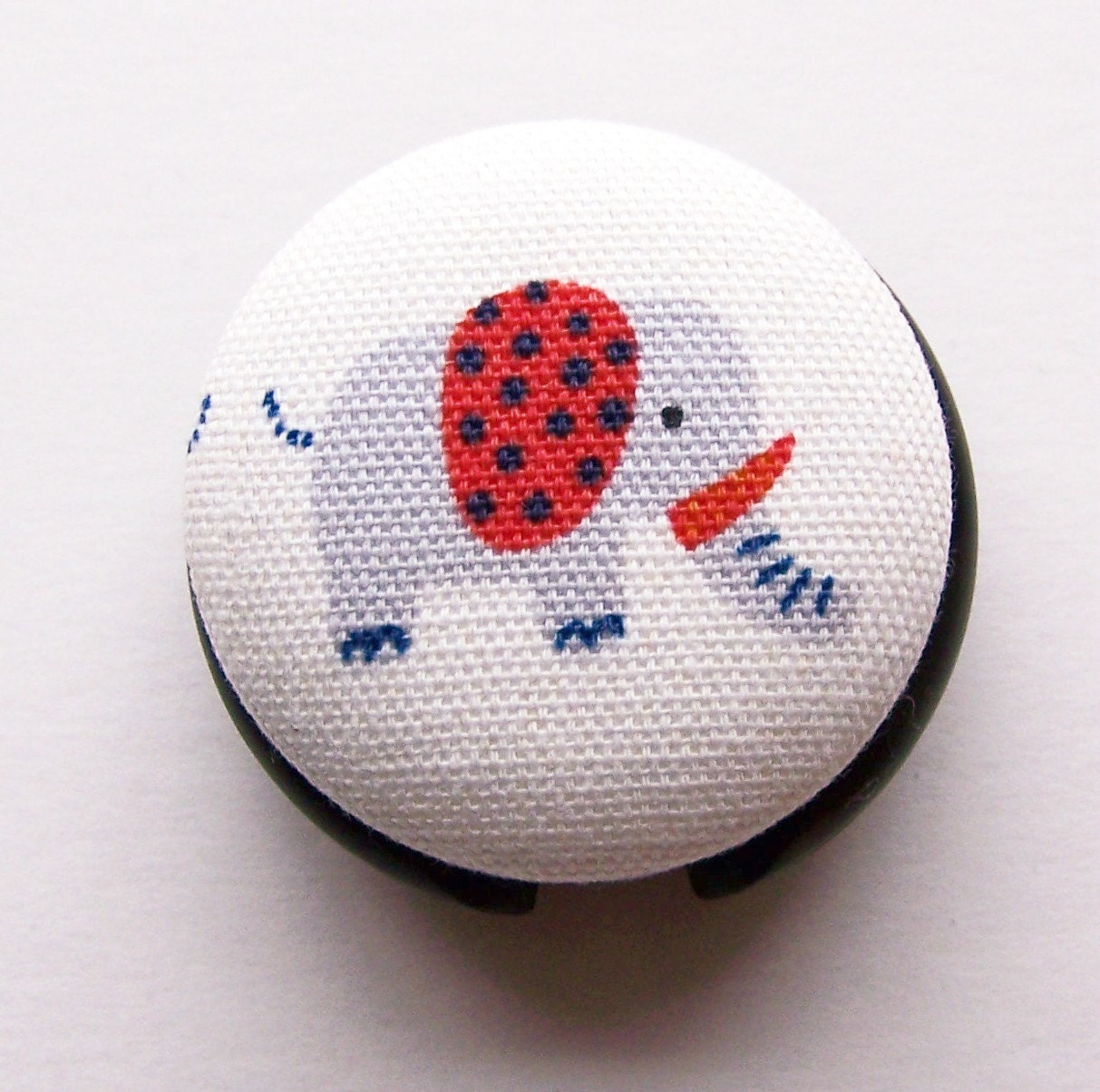NEW Gentle Giant Stethoscope ID Tag made with Fabric Covered Buttons