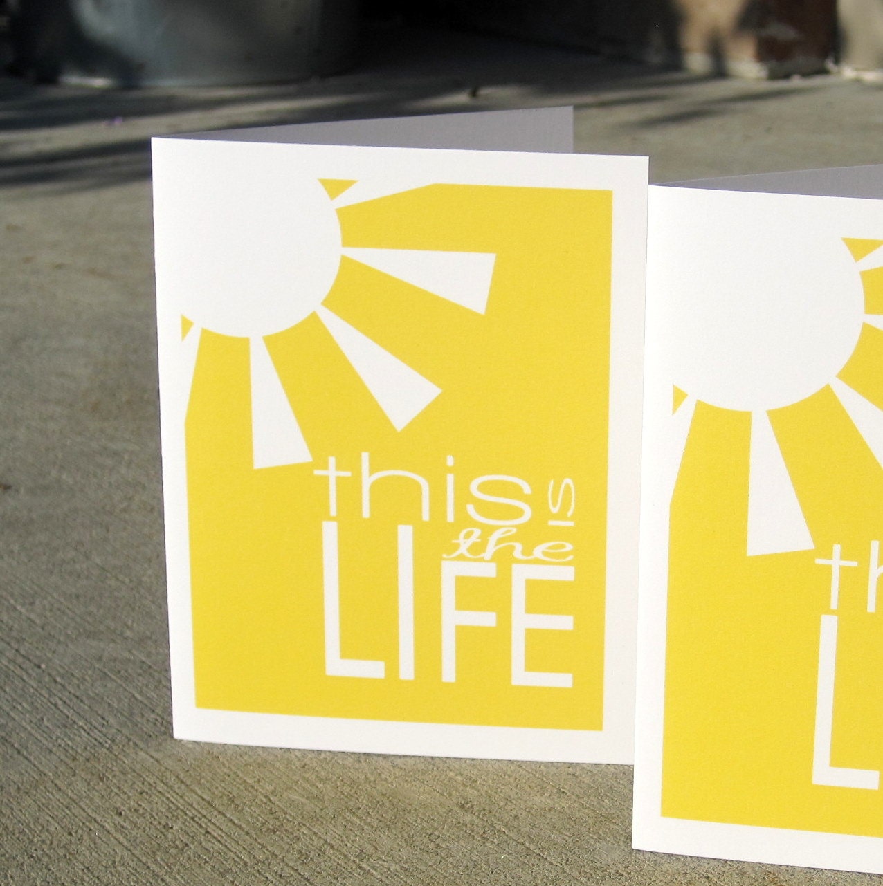 Inspirational Card This is the Life - Set of 8