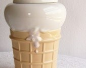 Cookie Jar Ice Cream Cone Vintage