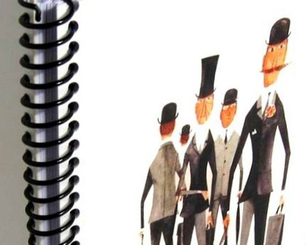 London Businessmen - Notebook Spiral Bound (4 x 6)
