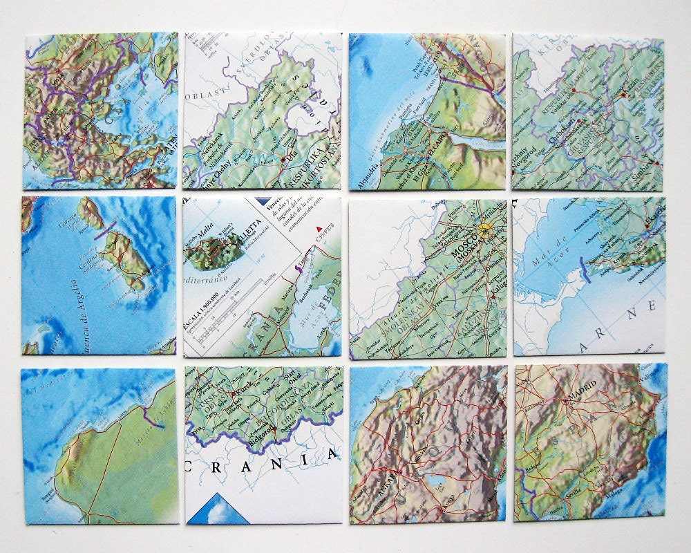 World Map - Mini Stationery Set