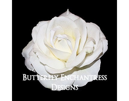 Ivory Parisian Rose Bridal Hair Flower Clip