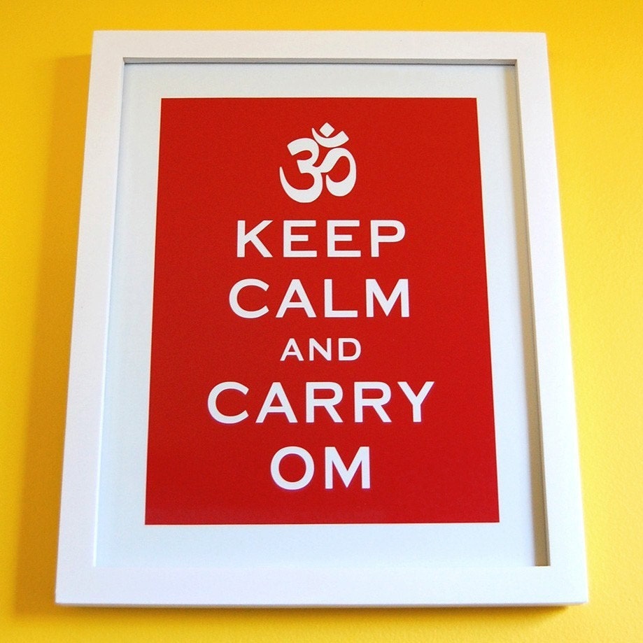 Keep Calm and Carry On parody 8 x 10 print -- A modern twist on an old favorite