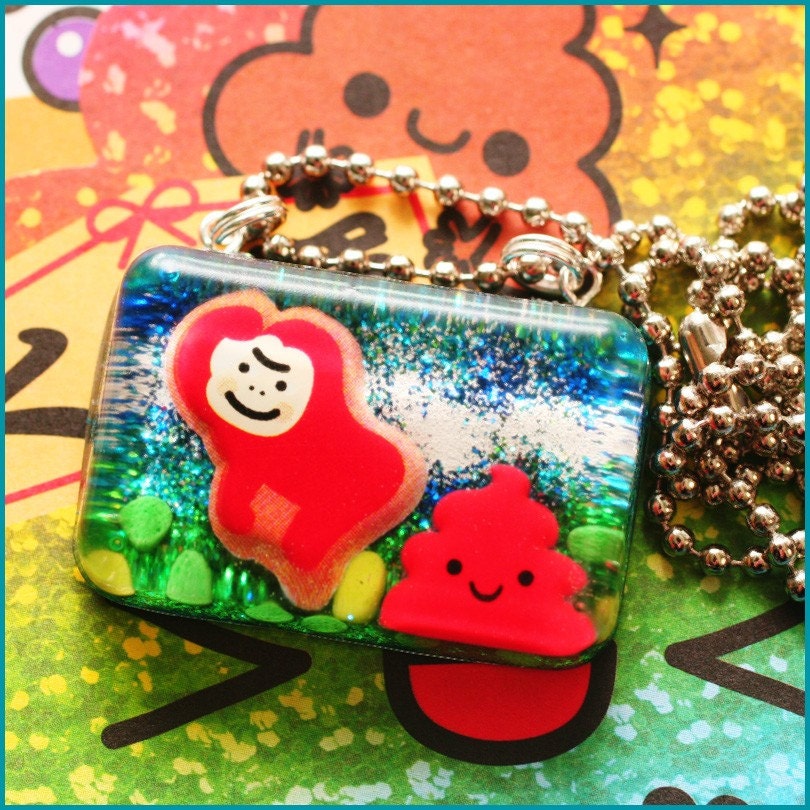 Go Ape Sh-t - Resin Poop Necklace - SALE