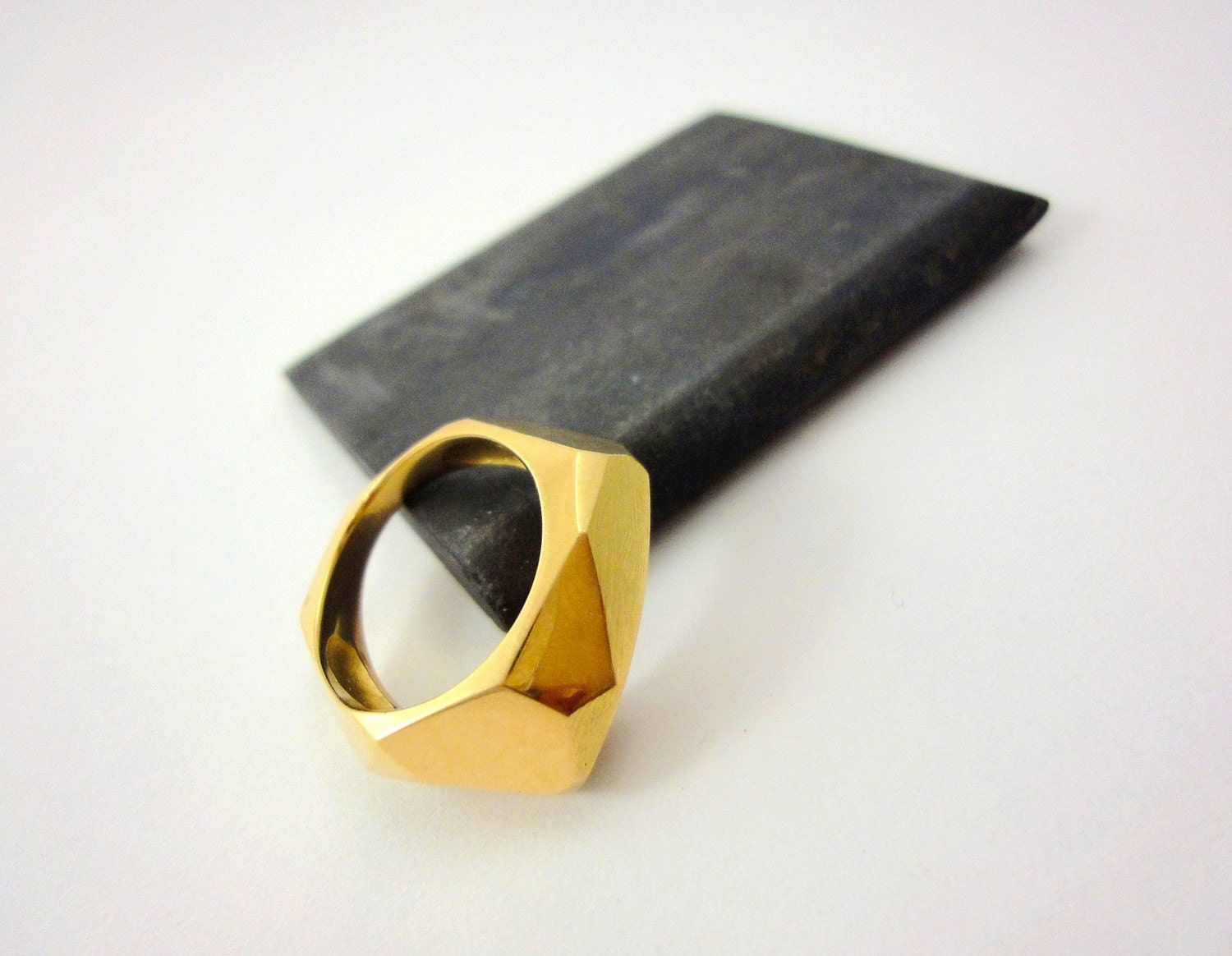 KRYSTALL  ring in 18K pure GOLD