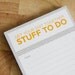2 Get Your Shit Together To Do Notepads - SECONDS SALE