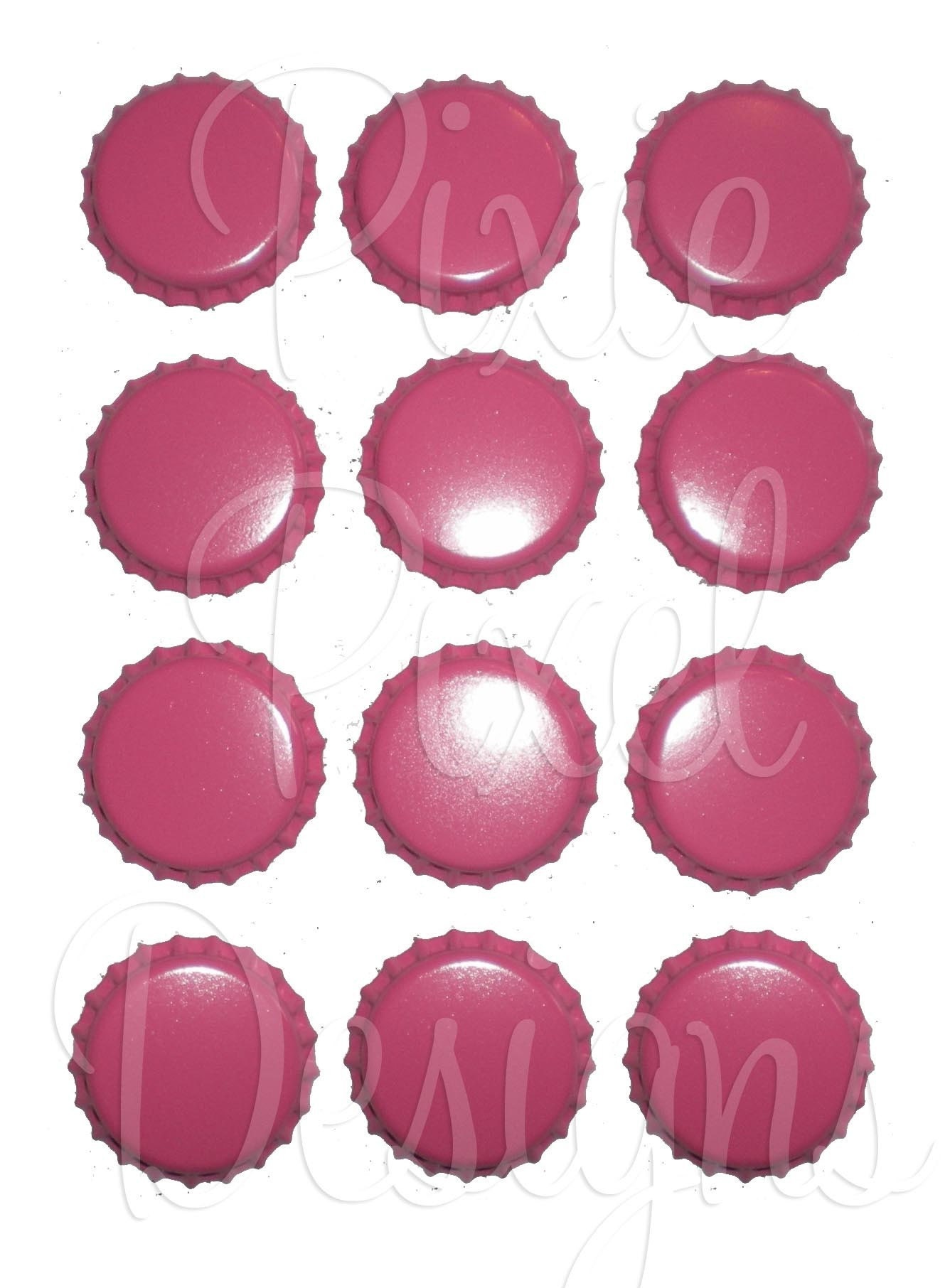 20 Pink Blank Bottle caps by Czardviii on Etsy