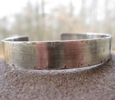 Customized Cuff . FOR YOUR MAN . sterling silver . rustic weather-worn finish . customize with your words